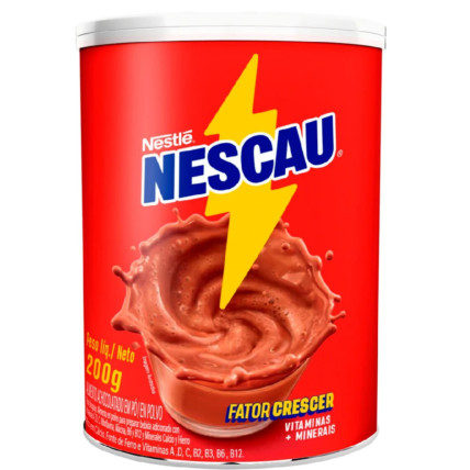 Achocolatado em Pó Nescau Original Pote Cilíndrico 200g Nestlé Chocolandia