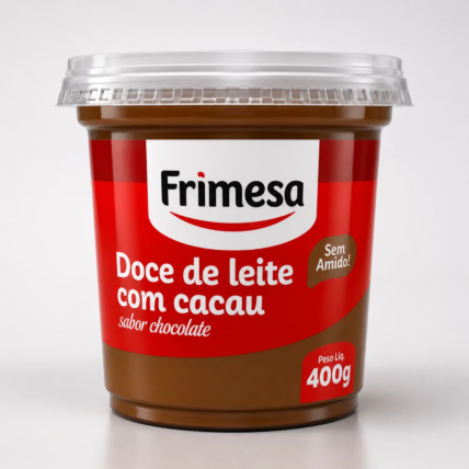 Doce de Leite com Cacau Chocolate Frimesa Pote 400g