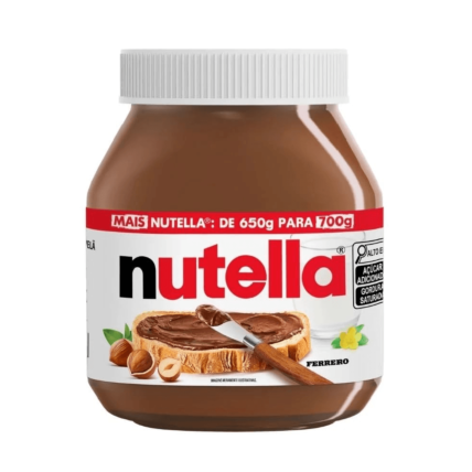 Creme de Avelã Nutella com Cacau Ferrero 700g Original | Chocolandia