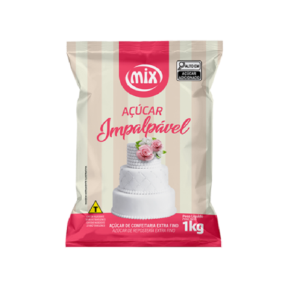 Açúcar Impalpável Mix 1kg para Confeitaria, Glacês e Pasta Americana Chocolândia
