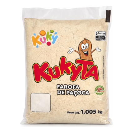 Farofa de Paçoca Kukyta 1,005kg para Sobremesas e Confeitaria Chocolândia
