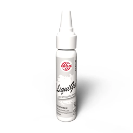 Corante Liquigel Branco Arcolor 25g para Chantilly, Pasta Americana e Glacê Real | Chocolandia