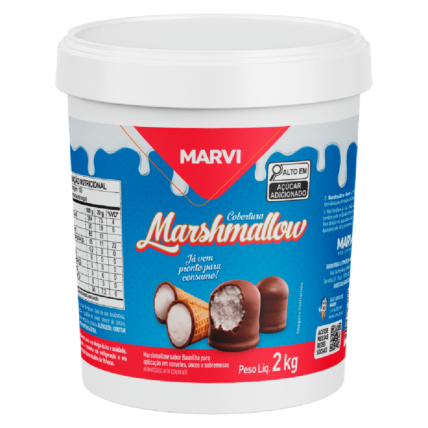 Cobertura Marshmallow Marvi 2kg Chocolandia 