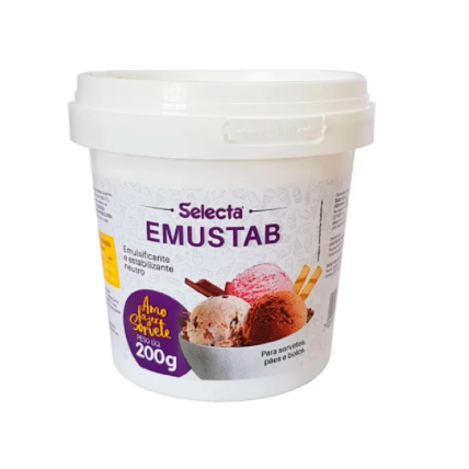 Emulsificante e Estabilizante Emustab Selecta 200g para Sorvetes e Confeitaria Chocolandia