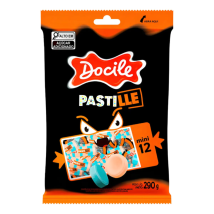 Pastilha de Frutas Mini 12 Halloween Docile 290g Chocolandia