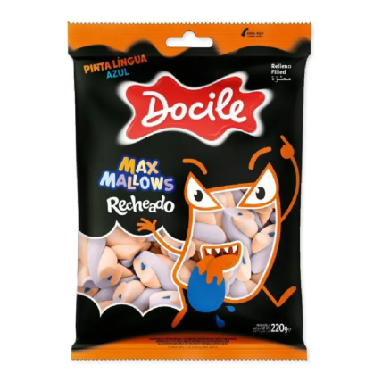 Marshmallow Maxmallows Twist Pinta Língua Docile 220g Chocolandia