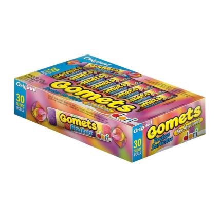 Bala de Goma Gomets Tubo Frutas Dori 30 Unidades 32g Chocolandia