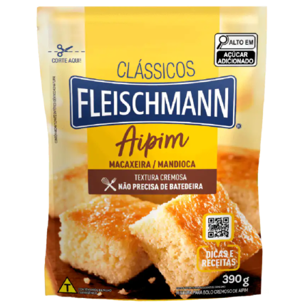 Mistura para Bolo Cremoso de Aipim Fleischmann 390g Chocolandia