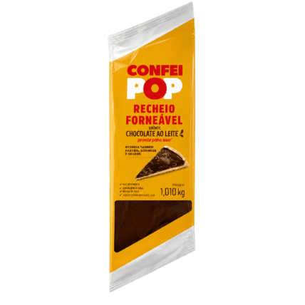 Recheio Forneável Confeipop Harald Ao Leite 1,01 kg – Pasta Profissional para Confeitaria | Chocolândia