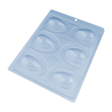 Forma de Acetato com Silicone para Ovo de Páscoa Liso 30g BWB Chocolandia