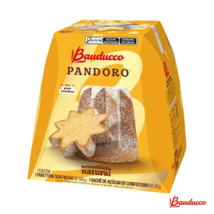 Pandoro Bauducco 500g – Massa Leve, Aroma Suave e Tradição Italiana no Natal | Chocolândia