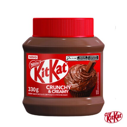 Pasta Sabor Chocolate KitKat 330g Cremosa Crocante Nestlé Chocolandia