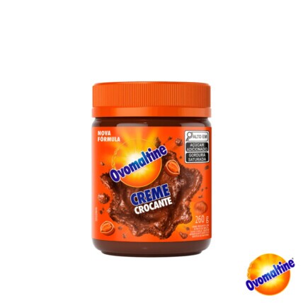 Creme Crocante Ovomaltine 260g Sabor Intenso e Crocância Única Chocolandia