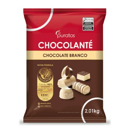Chocolate em Gotas Branco Puratos 2,01kg para Confeitaria Chocolândia