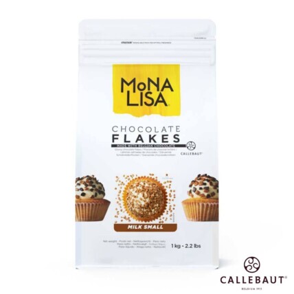 Chocolate Belga em Flocos Pequenos Ao Leite Mona Lisa Callebaut 1kg Chocolandia