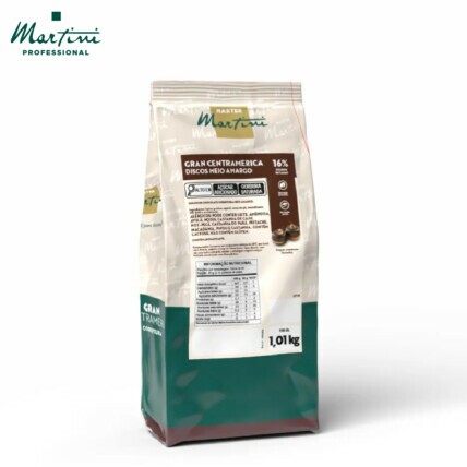 Cobertura Gran Centramerica Discos Meio Amargo Master Martini 1,01kg Chocolandia