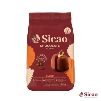 Chocolate em Gotas Blend Gold Sicao 1,01kg para Confeitaria Chocolândia