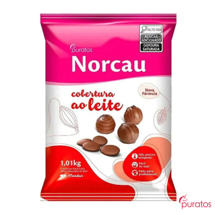 Cobertura Fracionada em Gotas Ao Leite Norcau Premium 1,01kg