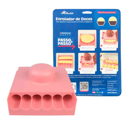 Enrolador de Doces Rosa Bebê Nº5 12g Bluestar para Confeitaria Chocolandia