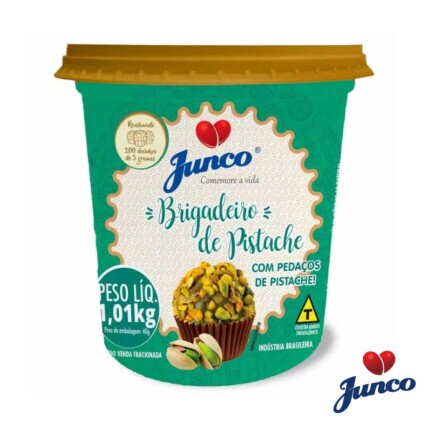 Brigadeiro Sabor Pistache Junco 1,01kg Profissional para Confeitaria – Chocolândia