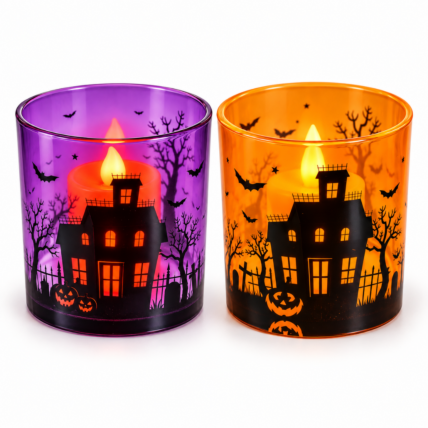 Vela LED Decorativa Noite Sombria Sortida Cromus 1un Chocolandia
