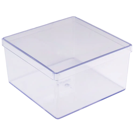 Cake Box Cristal Quadrada com Tampa 1,5l Bluestar
