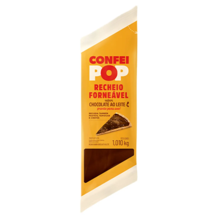 Recheio Forneável Confeipop Harald Ao Leite 1,01 kg – Pasta Profissional para Confeitaria | Chocolândia
