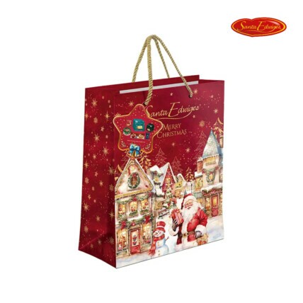 Kit Cesta Natalina Sacola Glitter Santa Edwiges 1kg Premium – Chocolândia