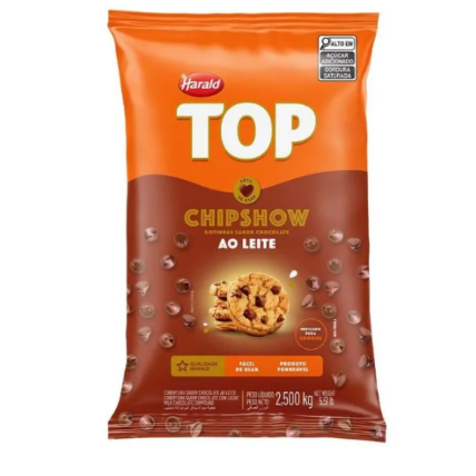 Cobertura Chips Show Chocolate Ao Leite 2,5kg Harald