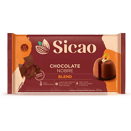 Chocolate Nobre Blend em Barra Sicao 2,1kg