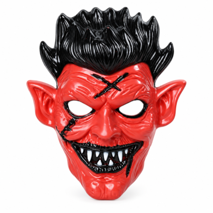 Máscara Demônio Garon Halloween Cromus 1 Unidade Assustadora Chocolandia