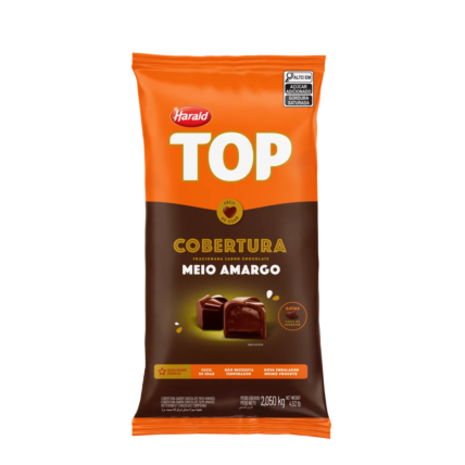 Cobertura de Chocolate Meio Amargo em Gotas Fracionada Top 2,05kg